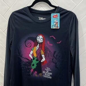 Nightmare Before Christmas Women’s small long sleeve top, navy. New with tags.